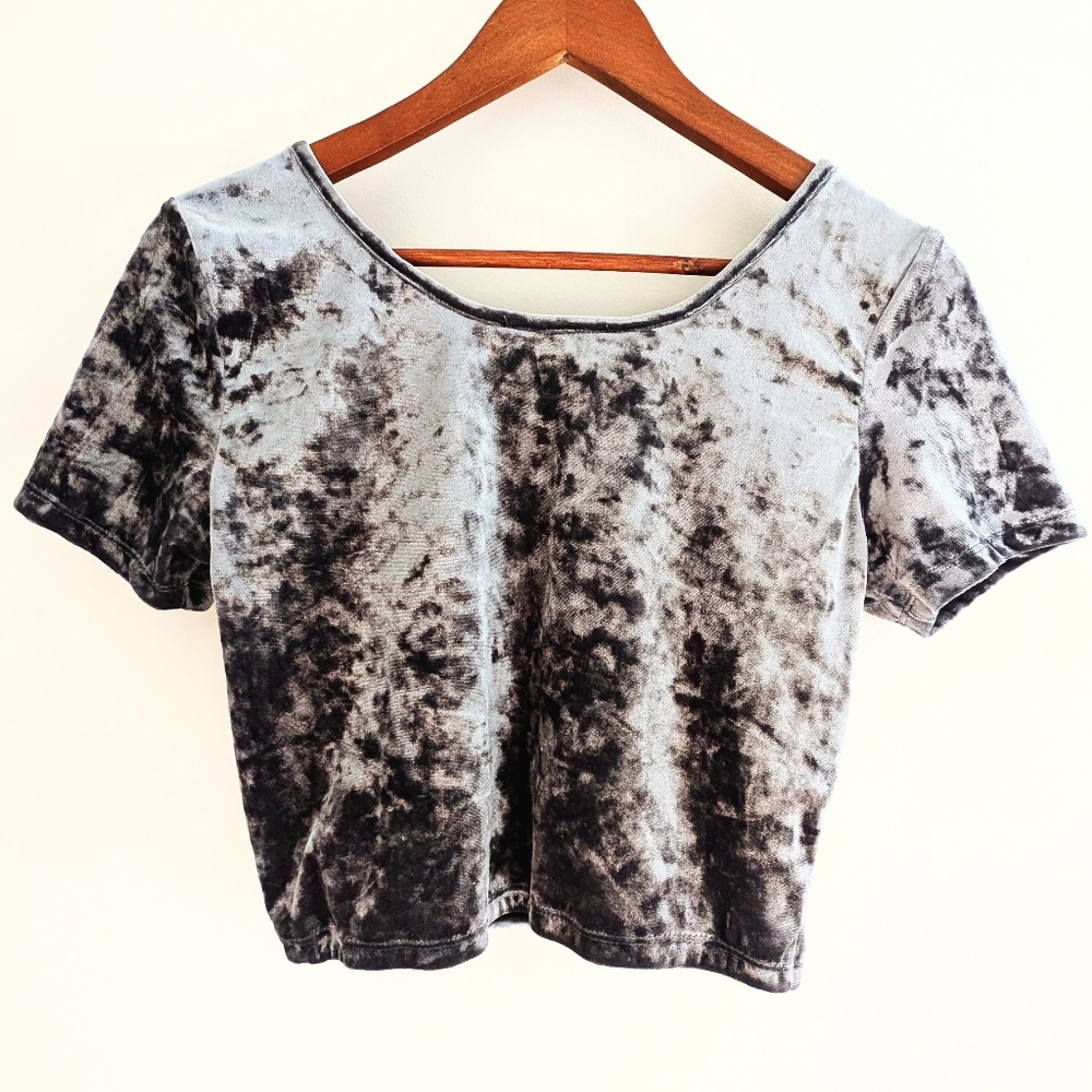 Blue Velvet Crop Top - Picture 9 of 9